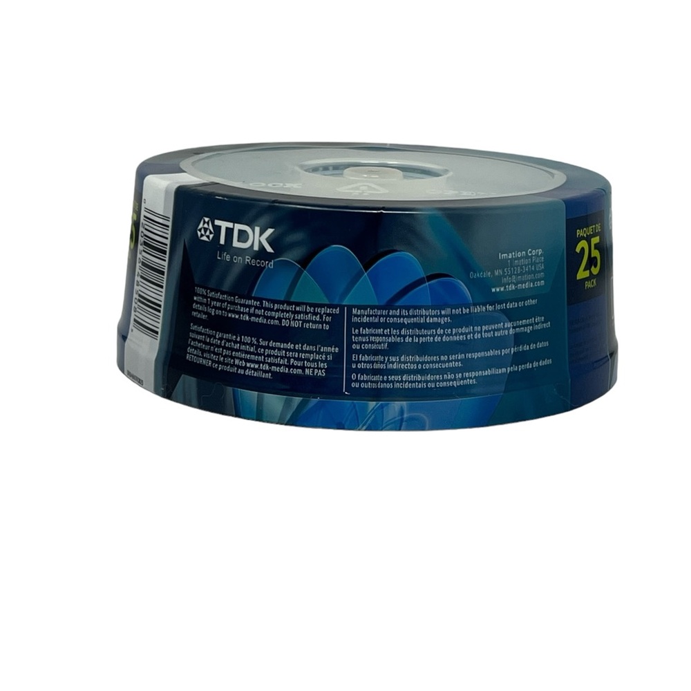 TDK DVD+R Recordable 1-16x 4.7 GB 25 Pack Factory Sealed‎ - Picture 2 of 2